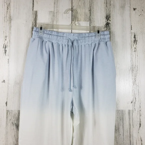 Knox rose blue, white, gray tie dye soft light weight joggers women's size Large - Picture 2 of 9
